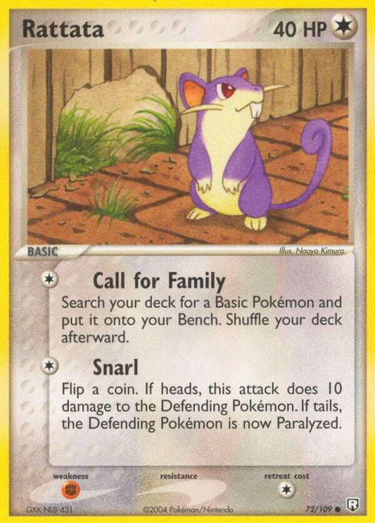 Pokemon Rattata 72/109 Team Rocket Returns