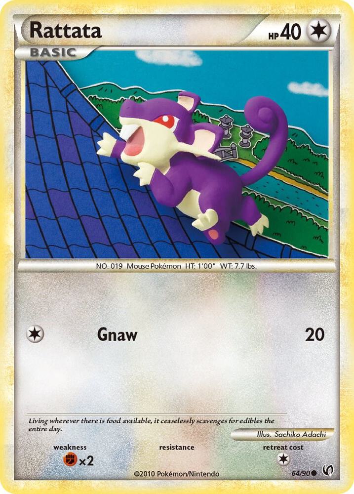 Pokemon Rattata 64/90 Undaunted