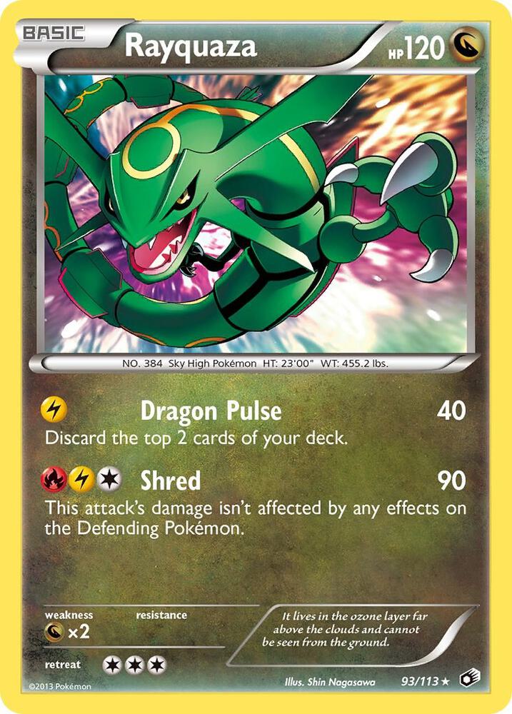 Pokemon Rayquaza 93/113 Legendary Treasures