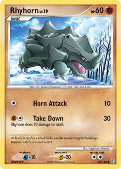 Pokemon Rhyhorn 95/130 Diamond & Pearl