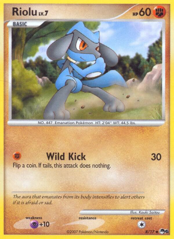 Pokemon Riolu 8/17 POP Series 6