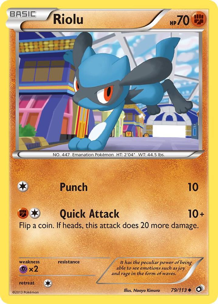 Pokemon Riolu 79/113 Legendary Treasures