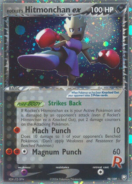 Pokemon Rocket's Hitmonchan ex 98/109 Team Rocket Returns