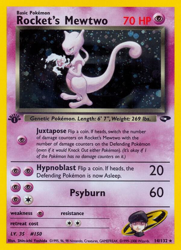 Pokemon Rocket's Mewtwo 14/132 Gym Challenge