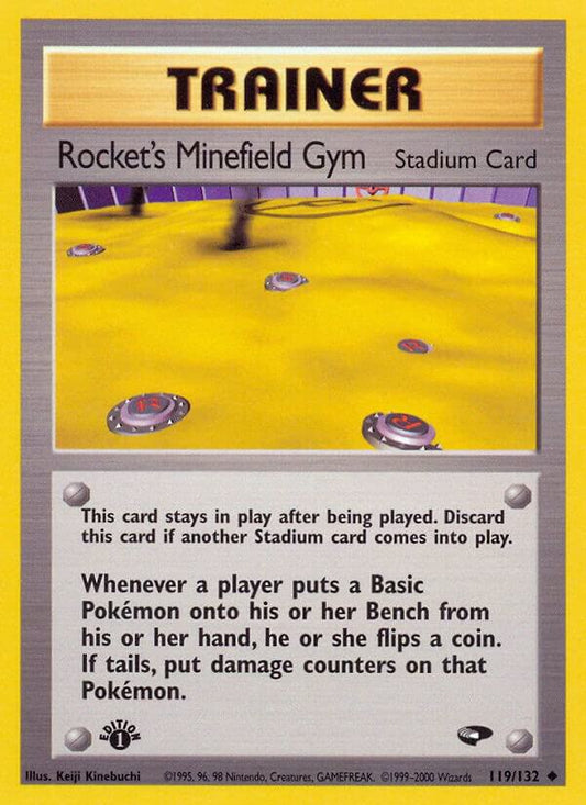Pokemon  Rocket's Minefield Gym 119/132 Gym Challenge