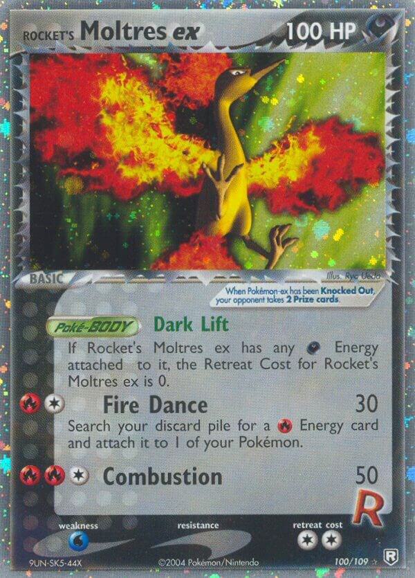 Pokemon Rocket's Moltres ex 100/109 Team Rocket Returns