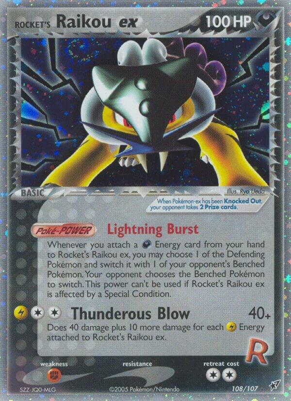 Pokemon Rocket's Raikou ex 108/107 Deoxys