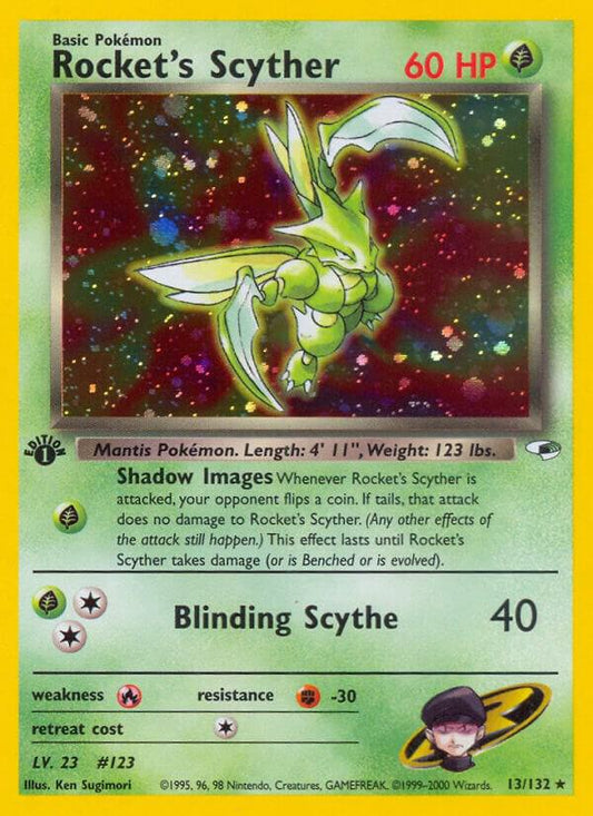 Pokemon Rocket's Scyther 13/132 Gym Heroes