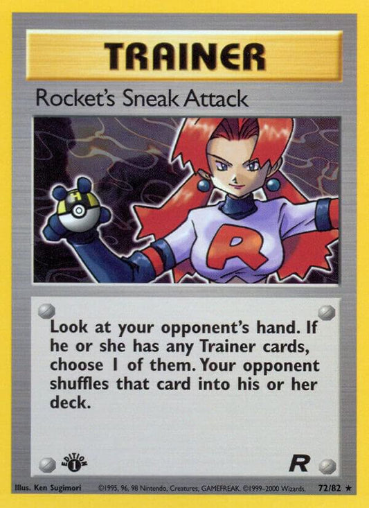 Pokemon Rocket's Sneak Attack #72 Team Rocket