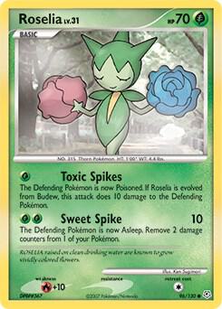 Pokemon Roselia 96/130 Diamond & Pearl