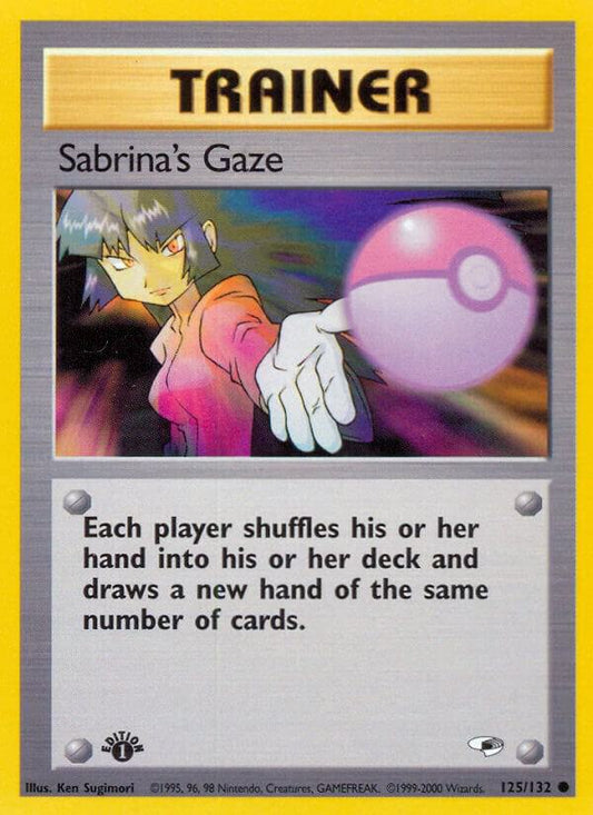 Pokemon Sabrina's Gaze 125/132 Gym Heroes