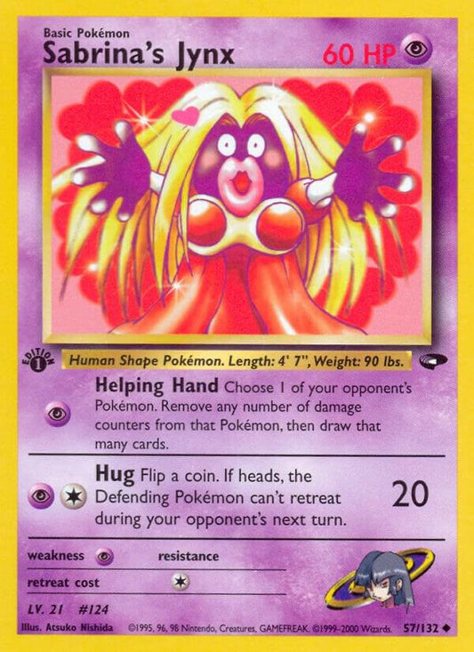 Pokemon  Sabrina's Jynx 57/132 Gym Challenge