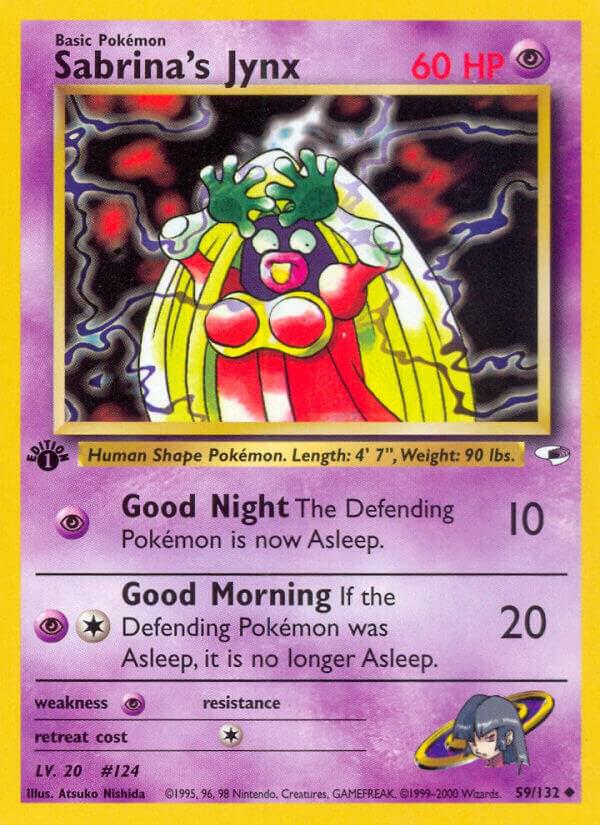 Pokemon Sabrina's Jynx 59/132 Gym Heroes