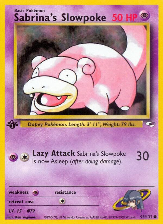 Pokemon Sabrina's Slowpoke 95/132 Gym Heroes