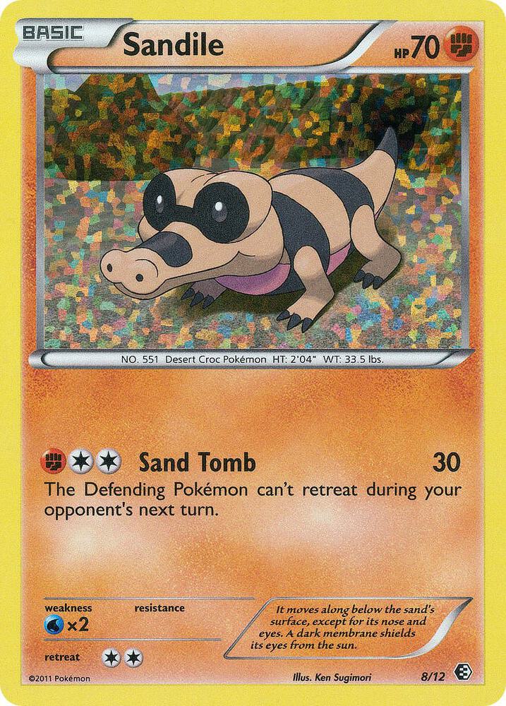 Pokemon Sandile 8/12 McDonald's Collection 2011