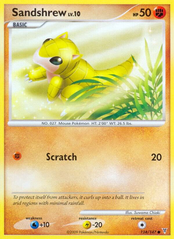 Pokemon Sandshrew 124/147 Supreme Victors