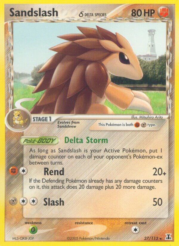 Pokemon Sandslash δ 27/113 Delta Species