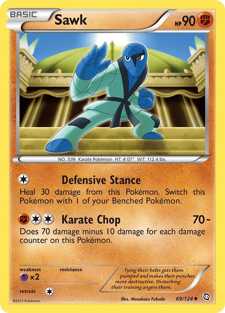 Pokemon Sawk 69/124 Dragons Exalted