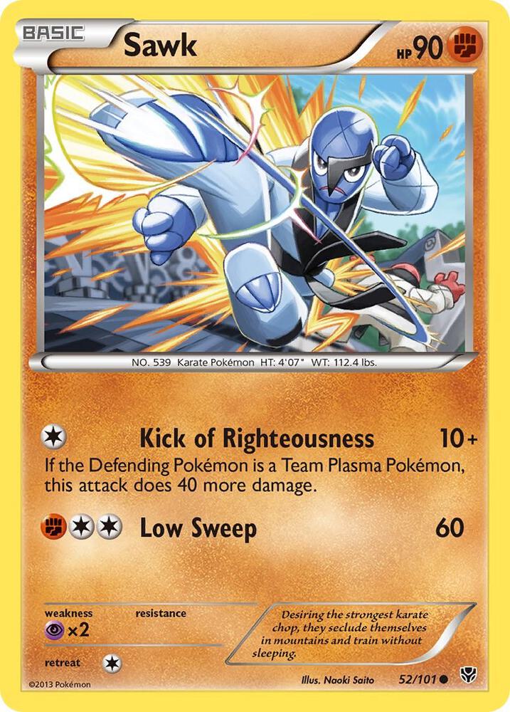Pokemon Sawk 52/101 Plasma Blast