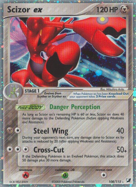 Pokemon Scizor ex 108/115 Unseen Forces