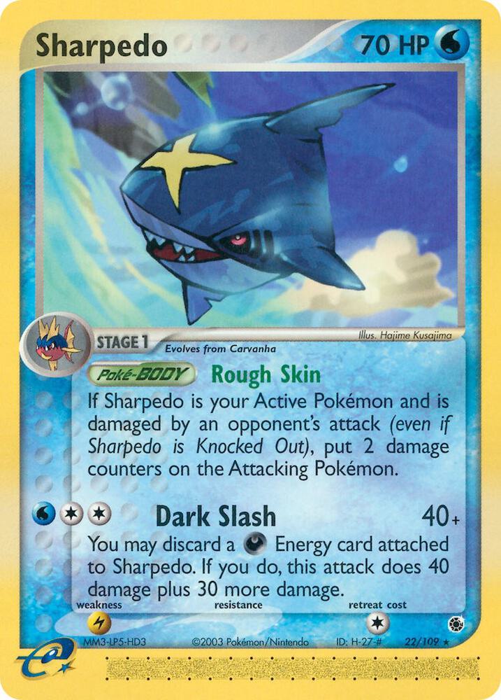 Pokemon Sharpedo 22/109 EX Ruby & Sapphire