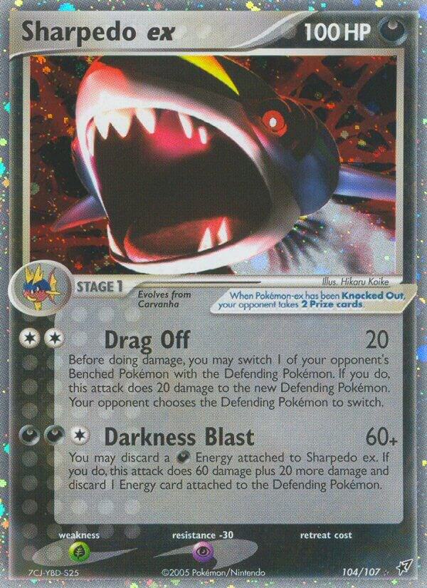 Pokemon Sharpedo ex 104/107 Deoxys