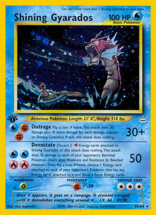 Pokemon Shining Gyarados 65/64 Neo Revelation