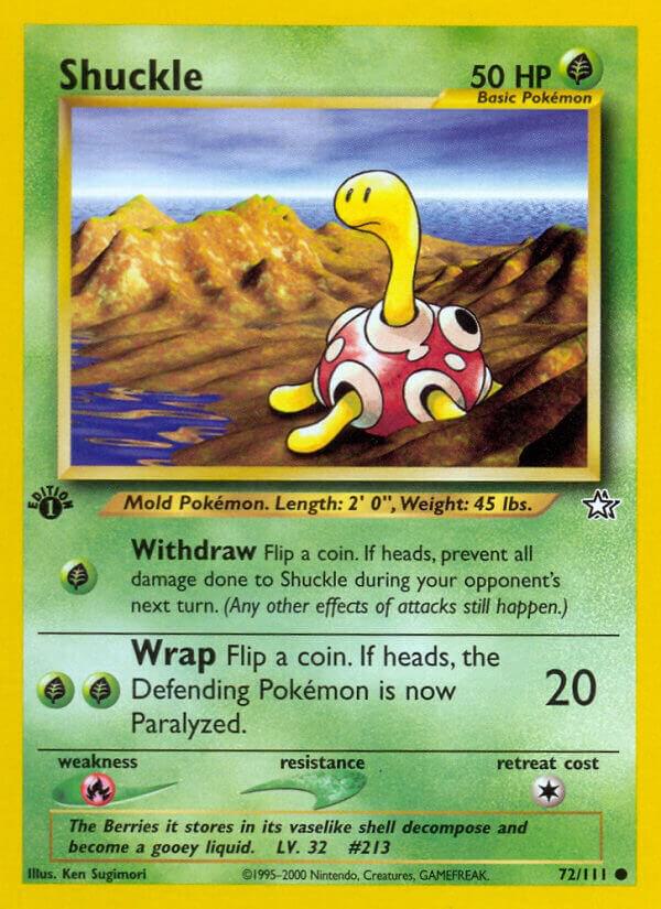 Pokemon Shuckle # 72 Neo Genesis