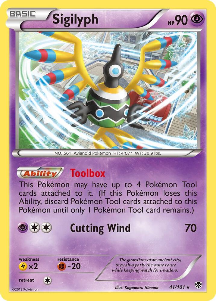 Pokemon Sigilyph 41/101 Plasma Blast