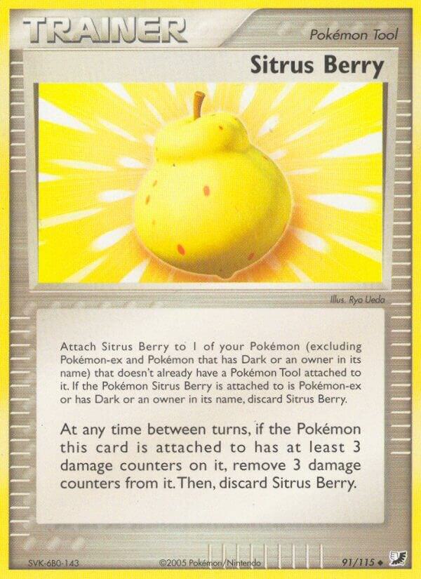 Pokemon Sitrus Berry 91/115 Unseen Forces