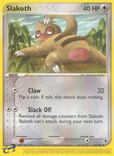 Pokemon Slakoth 45/109 EX Ruby & Sapphire