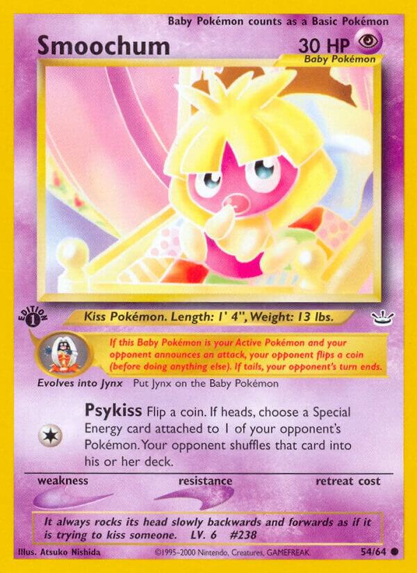 Pokemon Smoochum 54/64 Neo Revelation