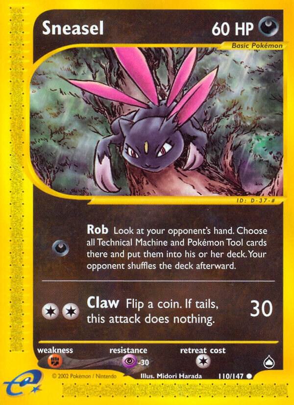 Pokemon Sneasel 110/147 Aquapolis
