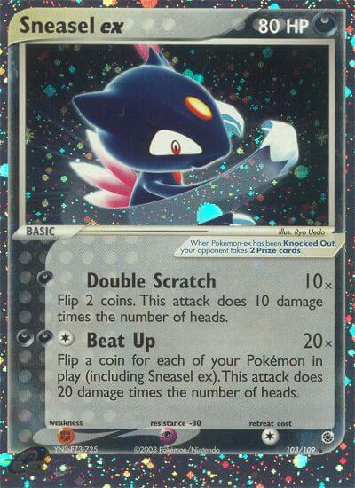 Pokemon Sneasel ex 103/109 EX Ruby & Sapphire