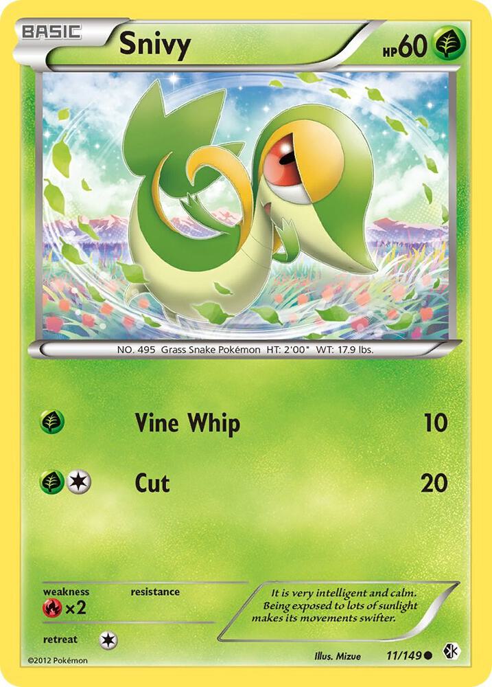 Pokemon Snivy 11/149 Boundaries Crossed