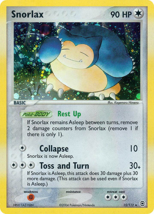 Pokemon Snorlax 15/112 FireRed & LeafGreen