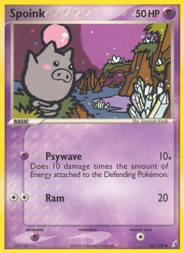 Pokemon Spoink 62/100 Crystal Guardians