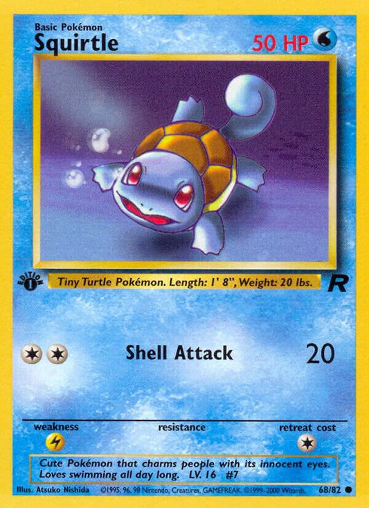 Pokemon Squirtle #68 Team Rocket
