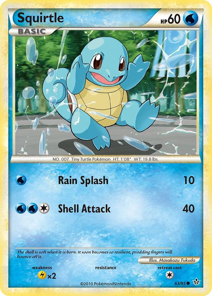 Pokemon Squirtle 63/95 Unleashed