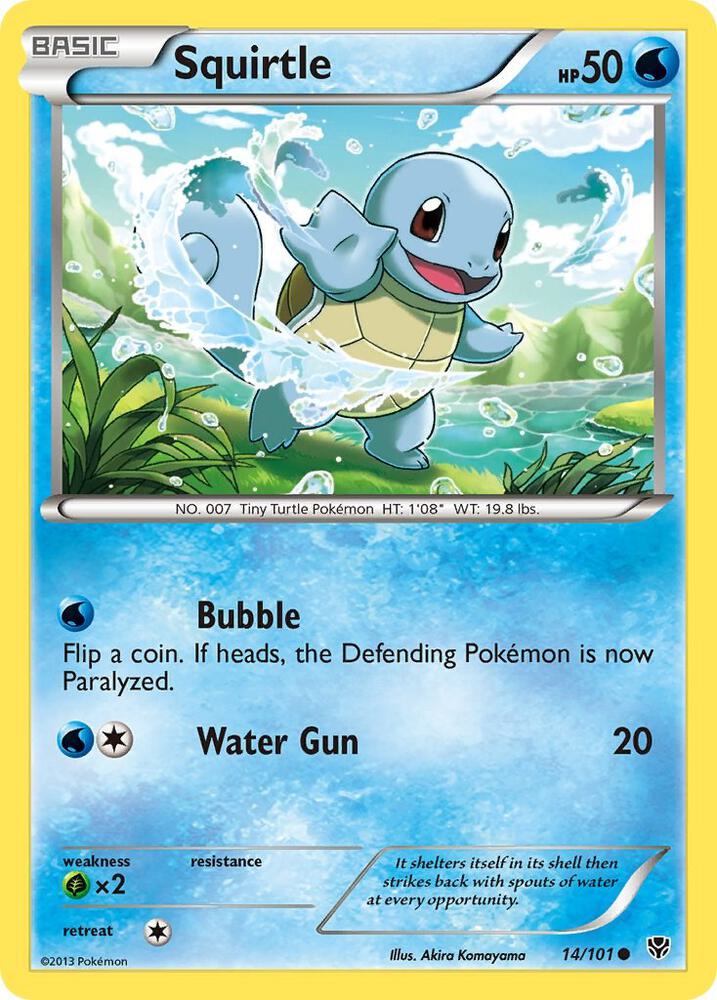 Pokemon Squirtle 14/101 Plasma Blast