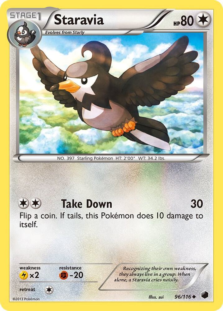 Pokemon Staravia 96/116 Plasma Freeze