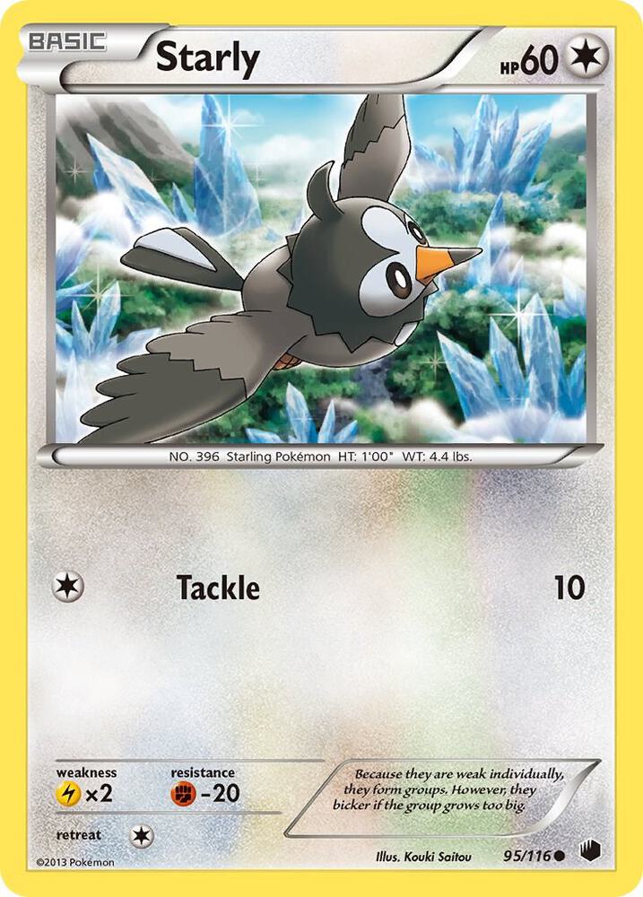 Pokemon Starly 95/116 Plasma Freeze