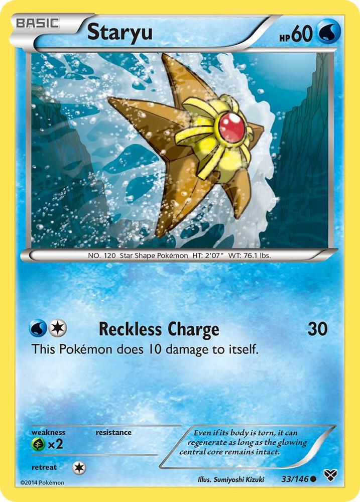 Pokemon Staryu 33/146 XY