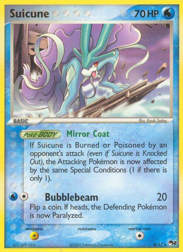 Pokemon Suicune 4/17 POP Series 2