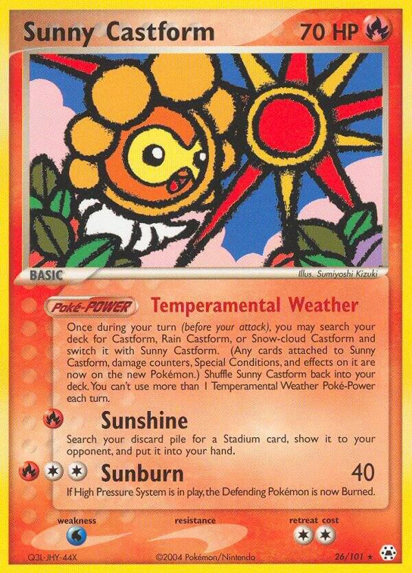 Pokemon Sunny Castform 26/101 Hidden Legends
