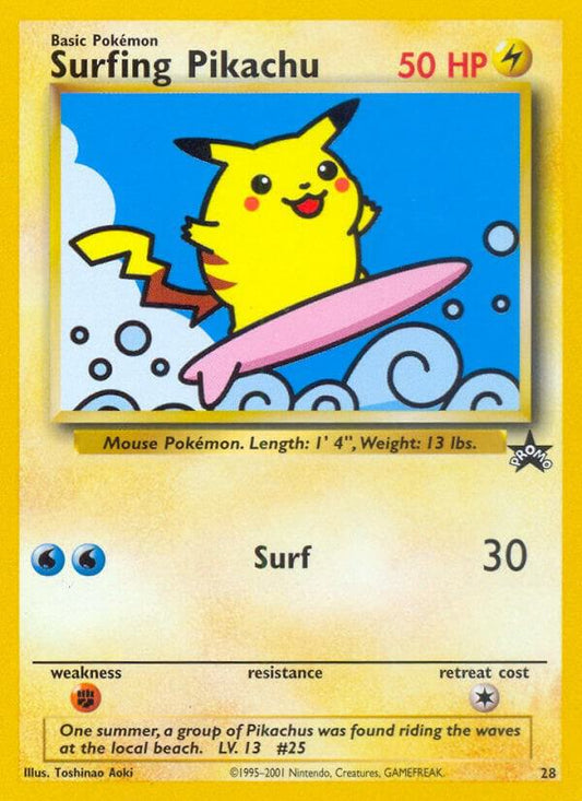 Pokemon Surfing Pikachu #28 WOTC Promo