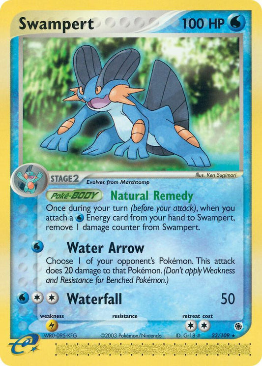 Pokemon Swampert 23/109 EX Ruby & Sapphire