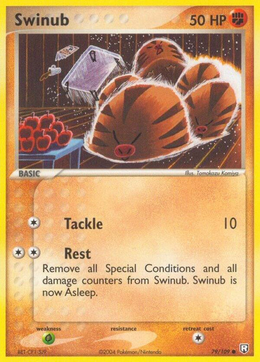 Pokemon Swinub 79/109 Team Rocket Returns