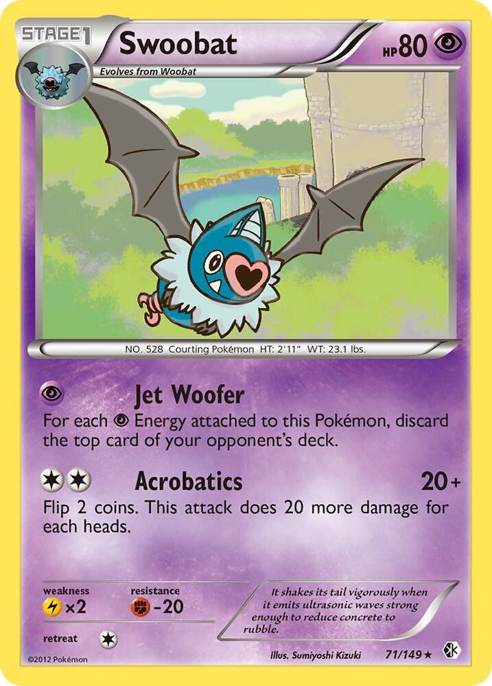 Pokemon Swoobat 71/149 Boundaries Crossed