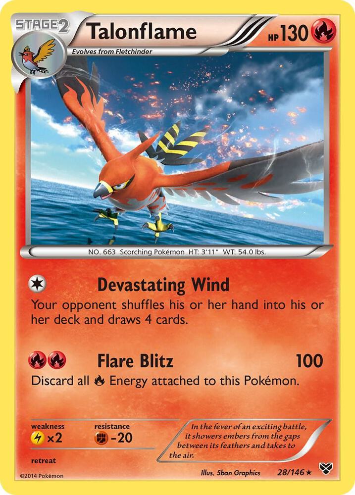 Pokemon Talonflame 28/146 XY